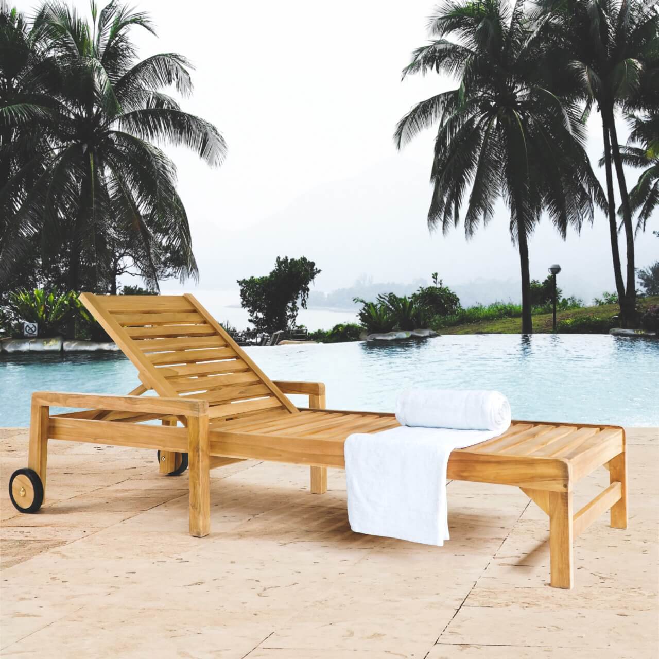 Rama Sun Lounger With Arm Without Cushion