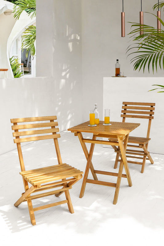 New Bistro Picnic Set Of Three Without Cushion