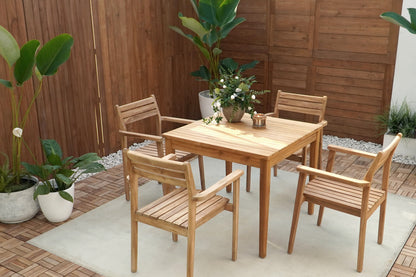 Bali Furniture – Kinito Dining Table Square - Kd – The Kinito Dining Table Square - Kd brin