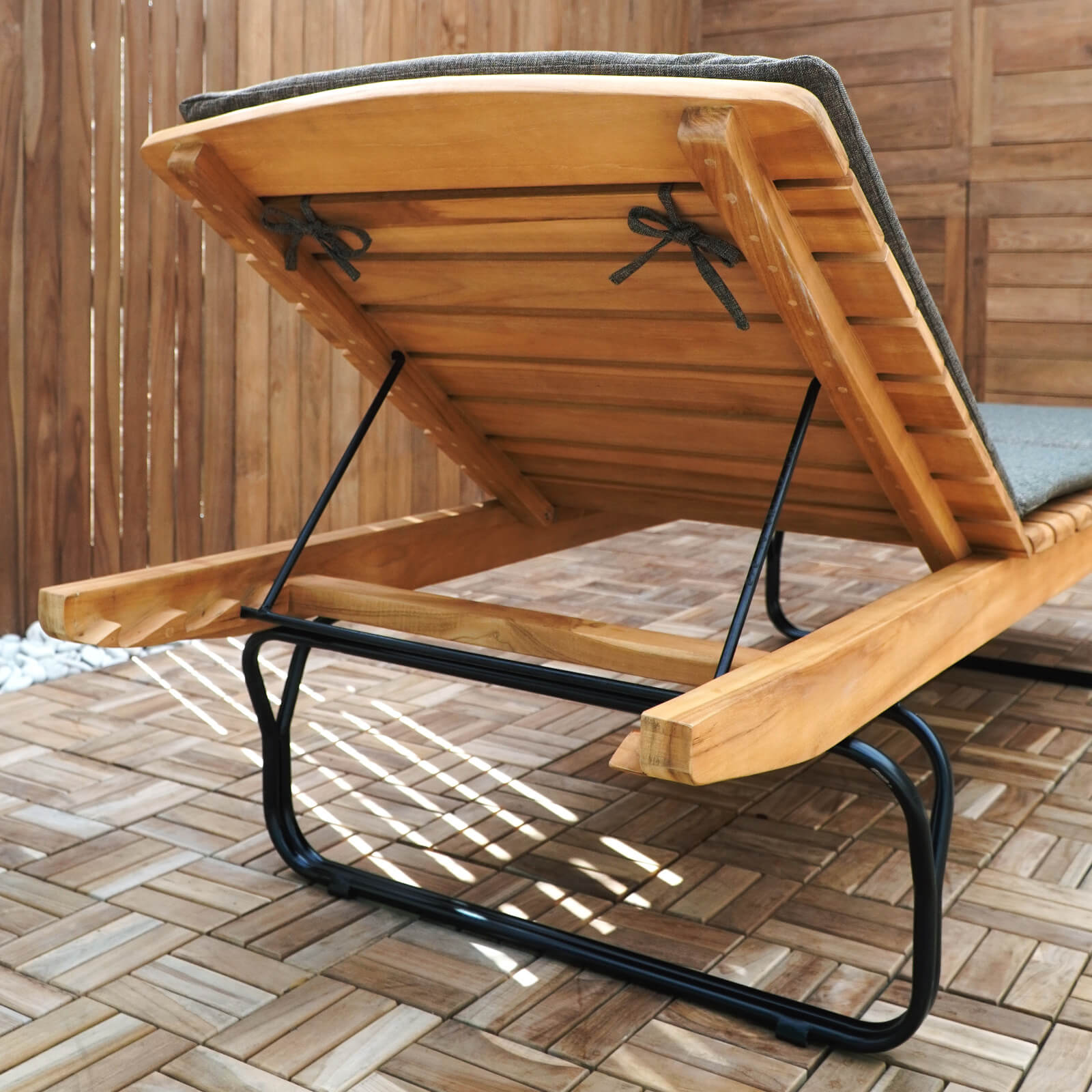 Lorasi Sun Loungers With Metal Legs Without Cushion