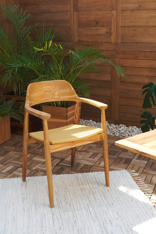 Kennedy Armchair With Polyrattan Seat