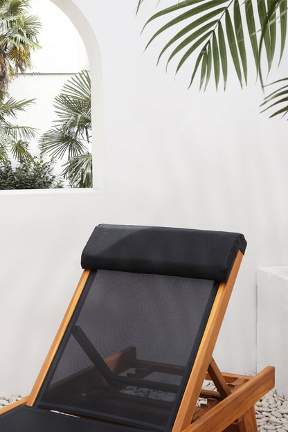 Labobo Sun Loungers With Wheels With Loose Head Cushion