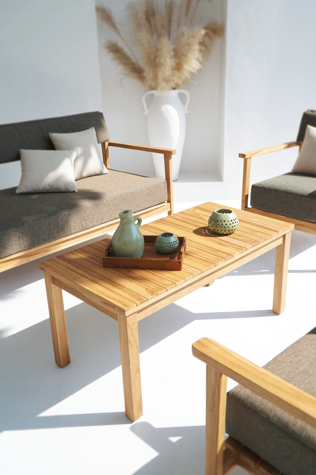 Farren living set, boho furniture handmade by Balinese artisans