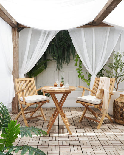 Inate folding chair in natural materials – boho furniture by BaliSouk