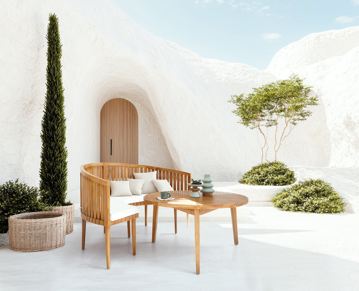 The Leslie table – natural materials, boho furniture handmade in Bali