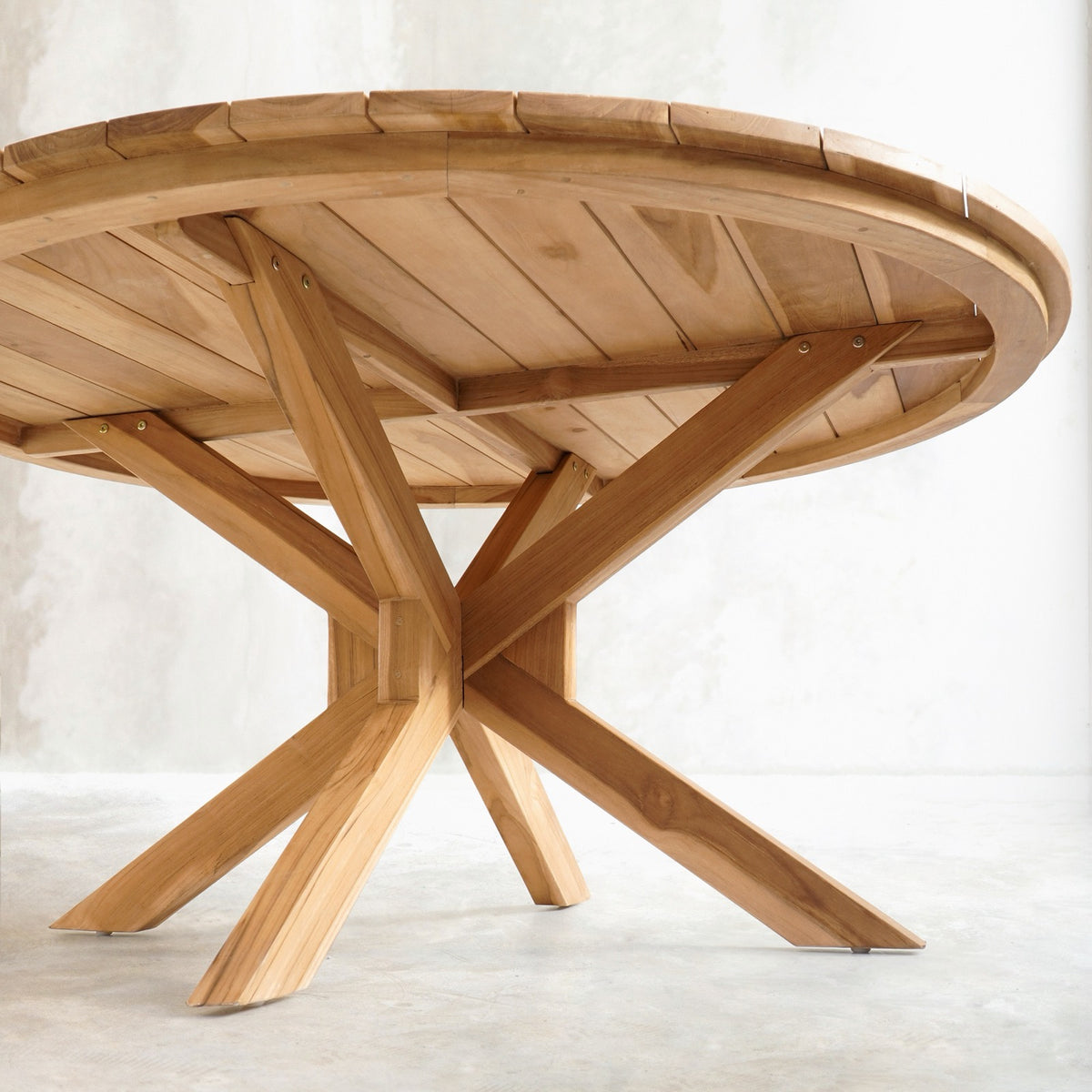 Teak table – Marley, natural natural materials in boho style