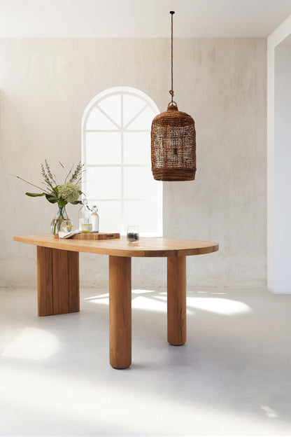 The Baladoba outdoor table – natural materials, boho furniture handmade in Bali