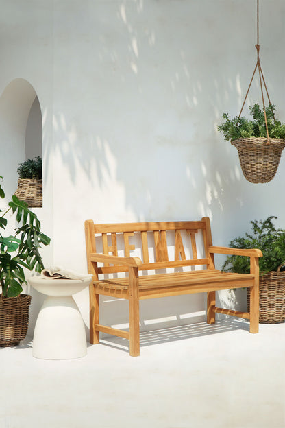 Heimat bench in natural materials – handmade boho furniture from Bali