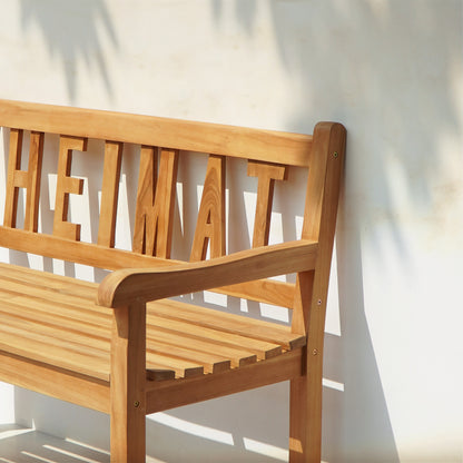Teak bench – Heimat, natural natural materials in boho style