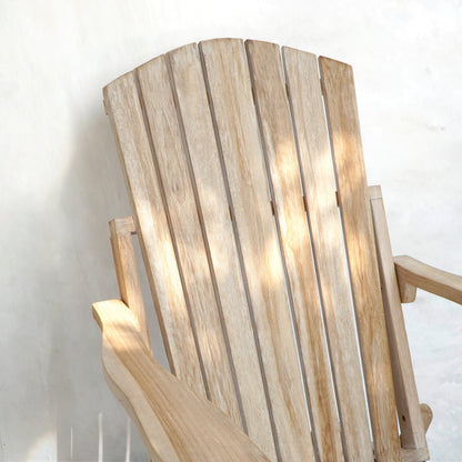 Teak sun lounger Amsterdam – handmade in Bali, boho style