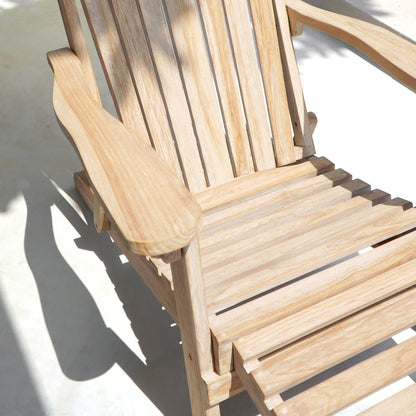 Teak sun lounger – Amsterdam, natural natural materials in boho style