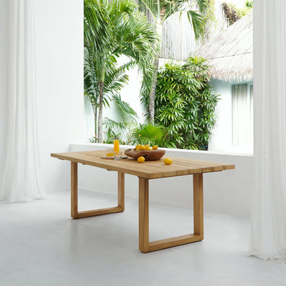 Handmade teak dining table – the Judith, boho furniture made in Bali