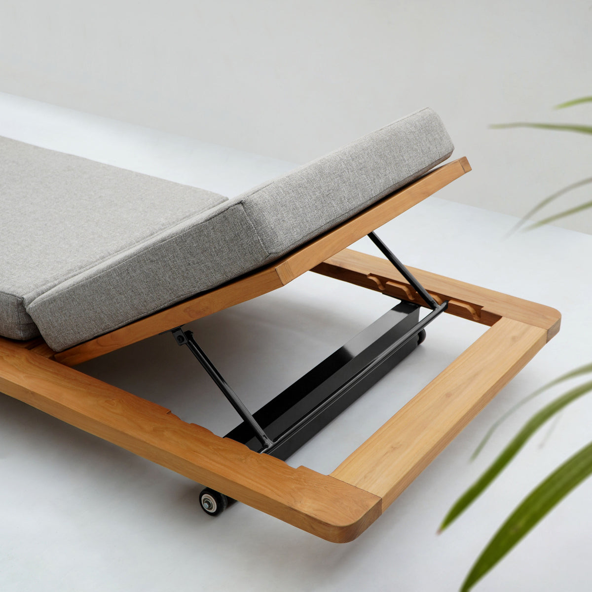 Teak sun lounger – Lazio, natural natural materials in boho style