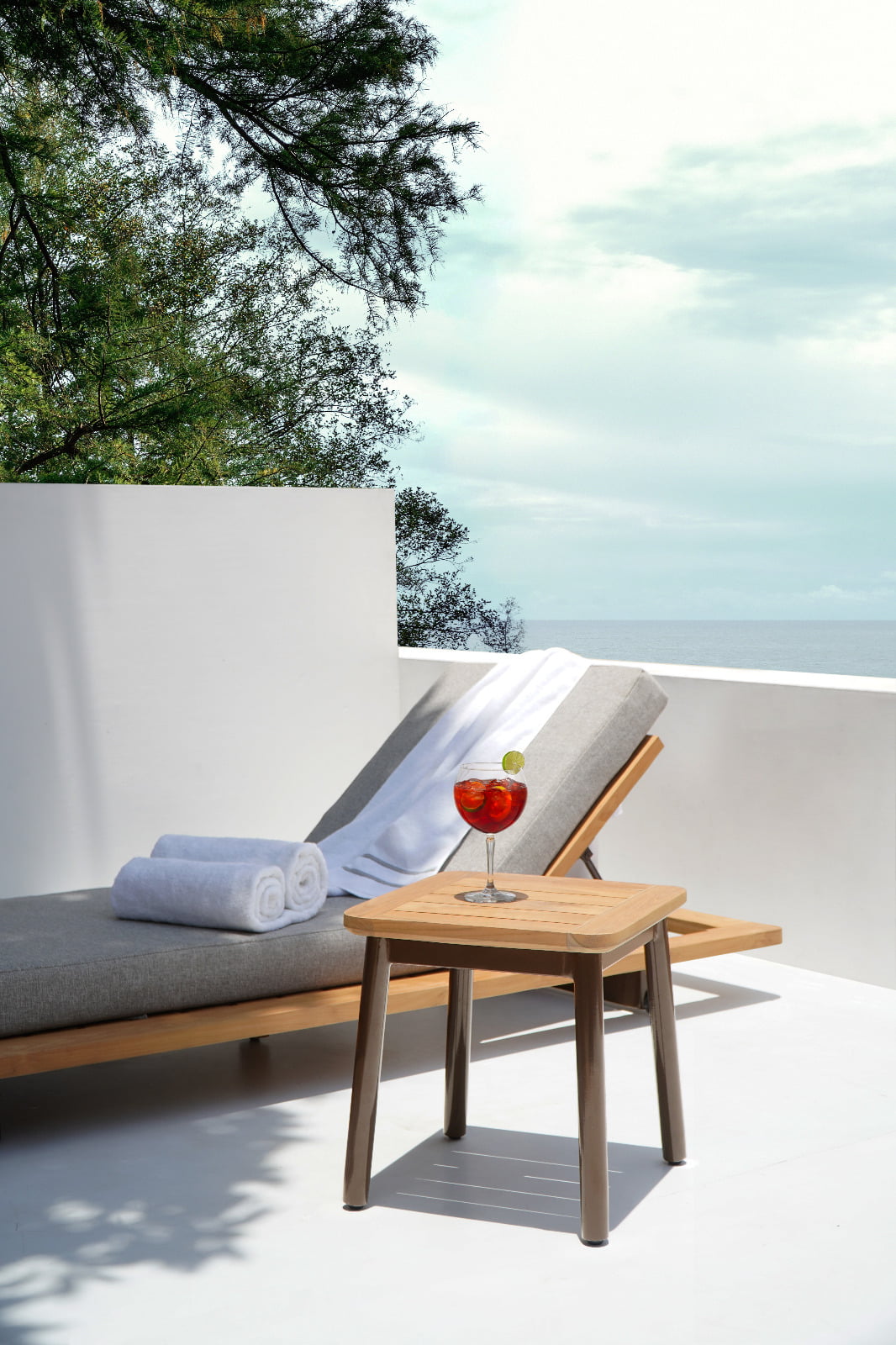 Lazio – natural materials side table, boho furniture from Bali