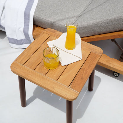 Lazio side table in natural materials – boho furniture by BaliSouk