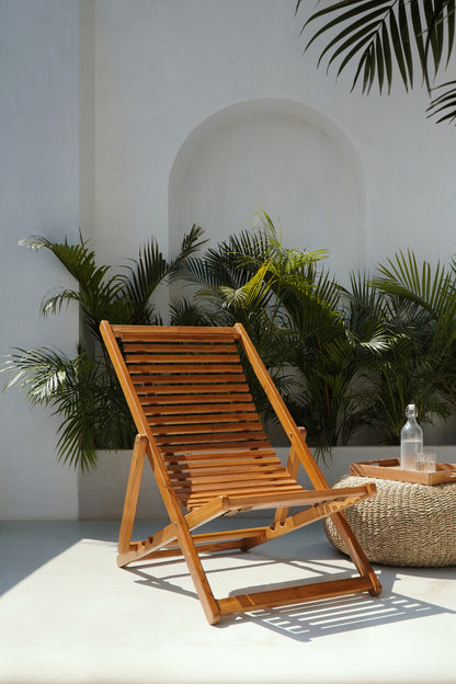teak chair Malie – boho decor handcrafted in Bali by BaliSouk