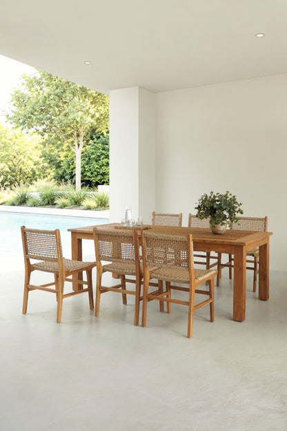 teak table Toulon – boho decor handcrafted in Bali by BaliSouk (view 2)