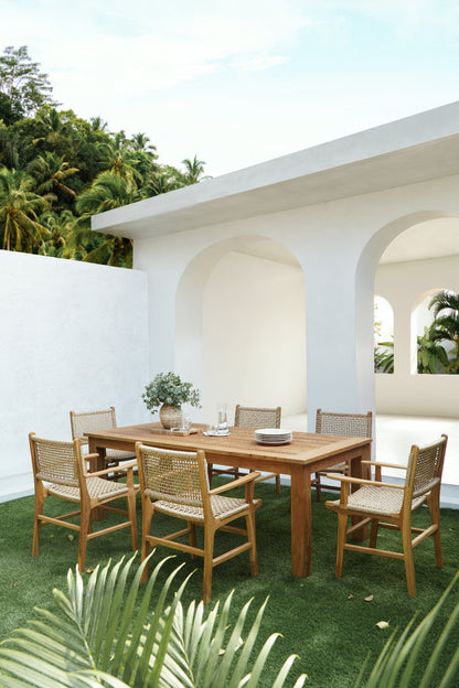 teak table Toulon – boho decor handcrafted in Bali by BaliSouk (view 3)