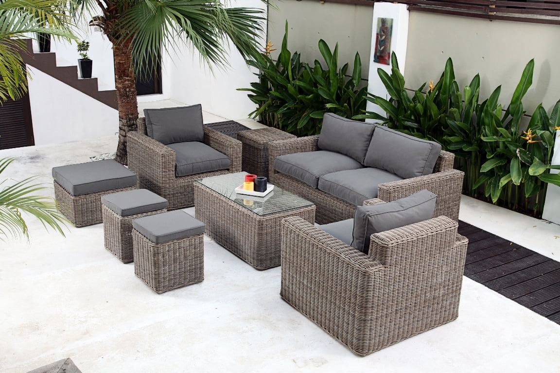 Rope living set Perth – boho furniture handcrafted in Bali by BaliSouk
