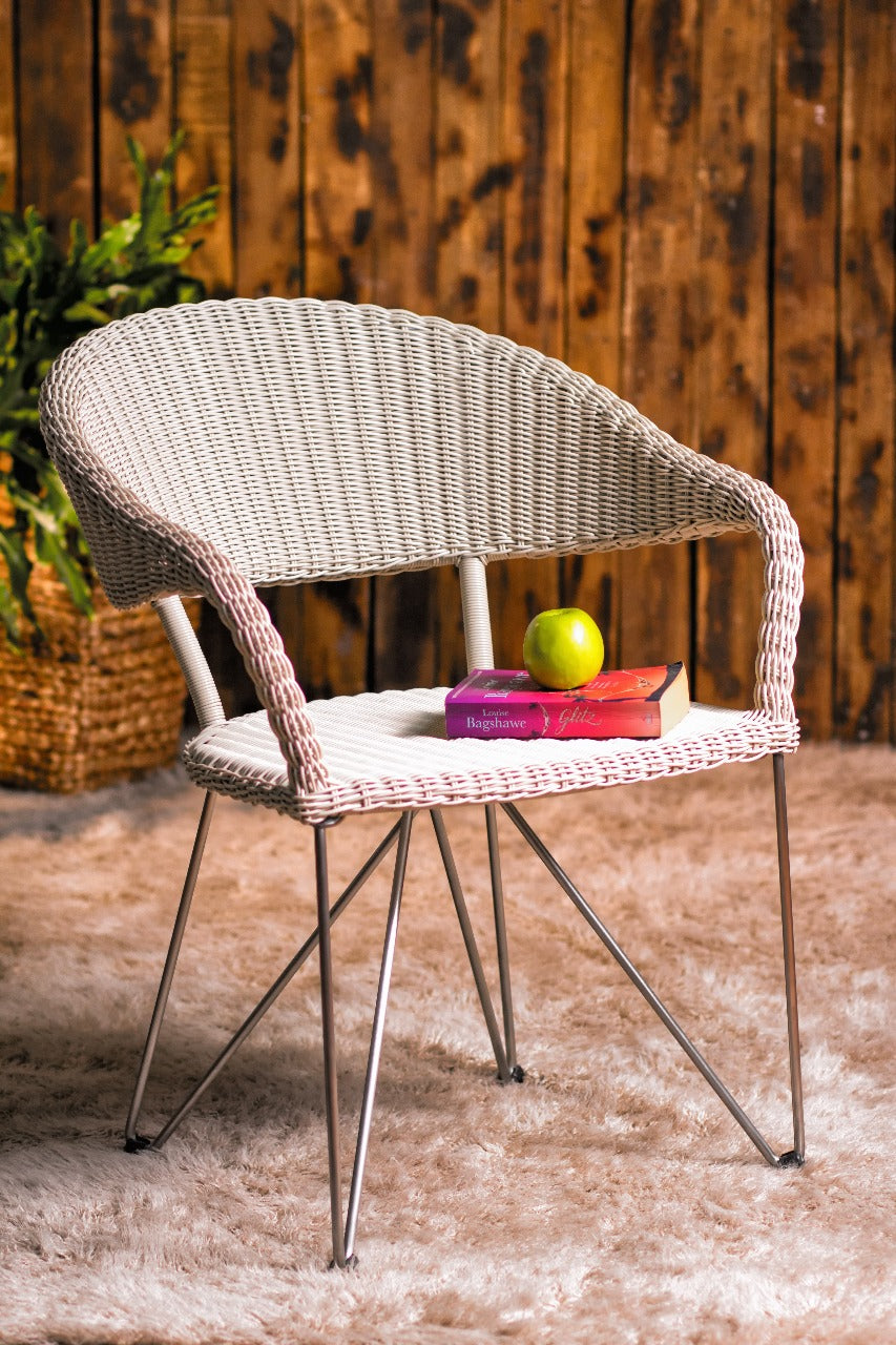 Synthetic rattan armchair – Garry Arm – boho furniture handmade in Bali by BaliSouk