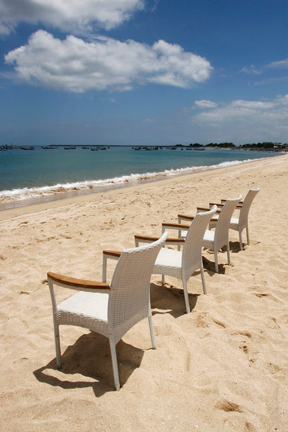 Synthetic rattan chair Helene Stackable – handmade in Bali, boho style