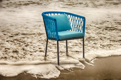 Rope armchair – Naxos Arm – boho furniture handmade in Bali by BaliSouk