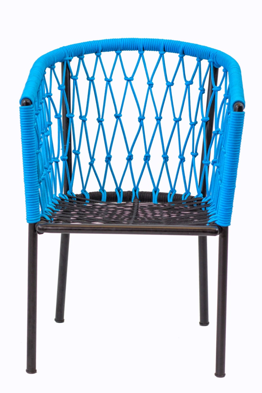 Rope armchair Naxos Arm – boho furniture, handwoven and handmade in Bali