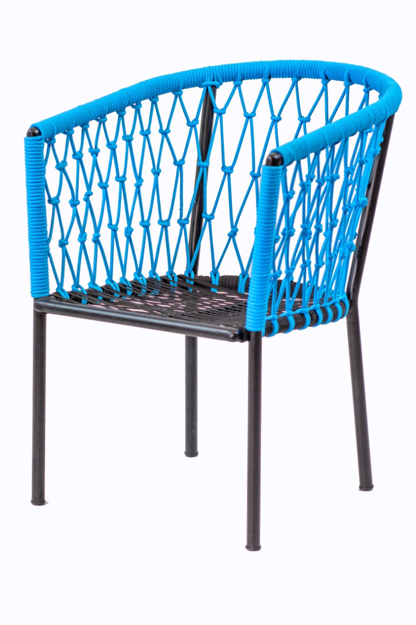 Handcrafted rope armchair – Naxos Arm, boho furniture from BaliSouk