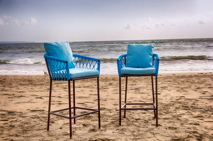 The Naxos bar chair – natural materials, boho furniture handmade in Bali