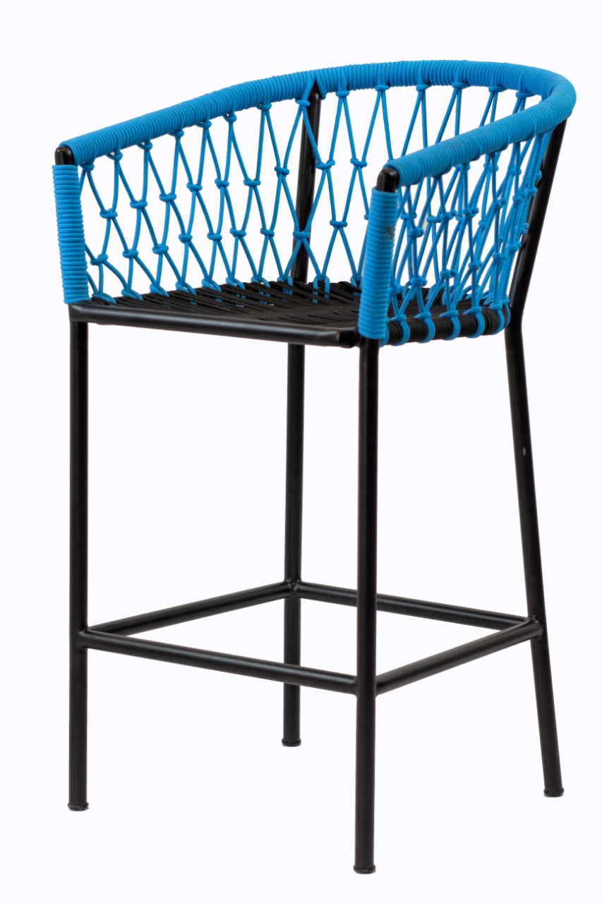 Rope bar chair Naxos – boho furniture, handwoven and handmade in Bali