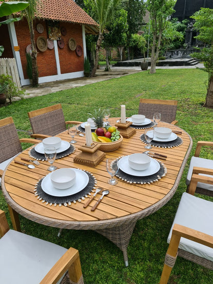 Graciano Arm armchair, boho furniture handmade by Balinese artisans