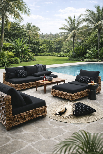 San Fransisco Living Set Of Five Without Glass Top