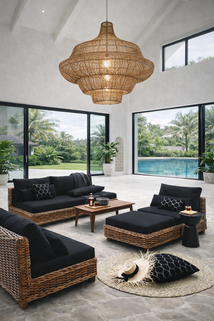 San Fransisco Living Set Of Five Without Glass Top